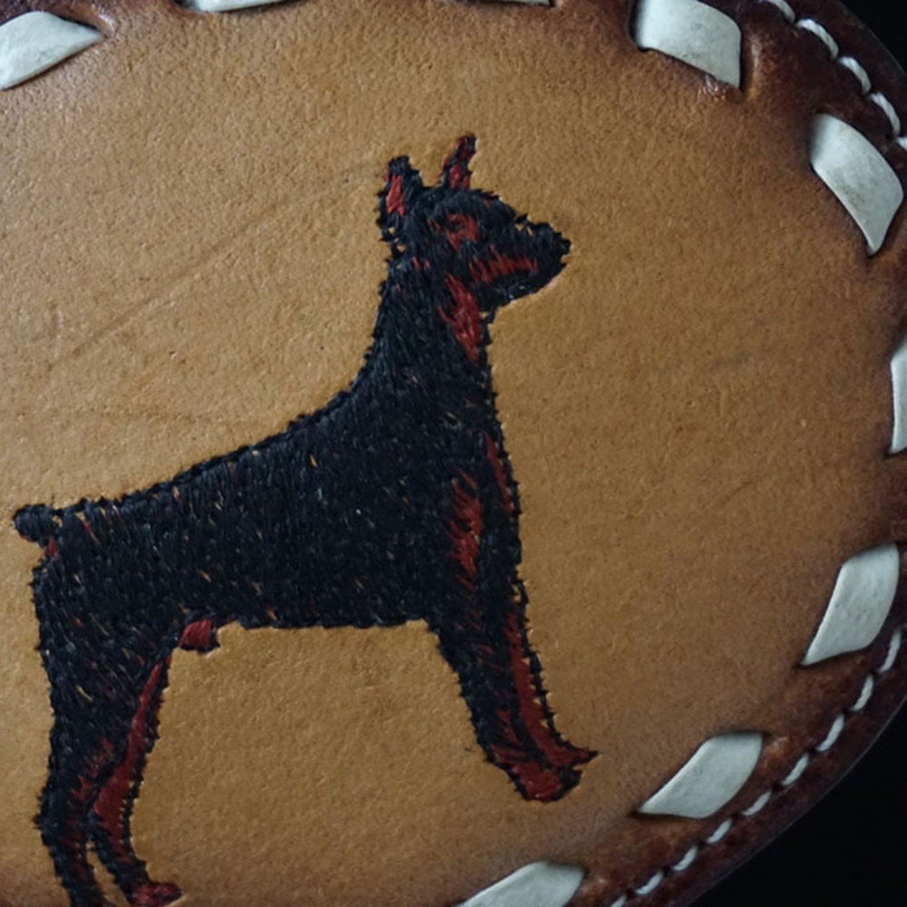 Vintage Breed Buckles Leather Dog Stitching Buckle - Picture 2 of 4